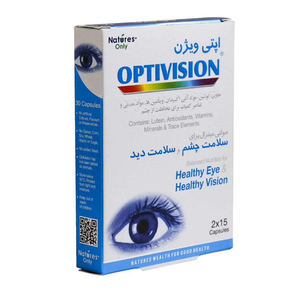 کپسول اپتی ویژن پلاس نیچرز اونلی  OPTTIVISION plus NATURES ONLY