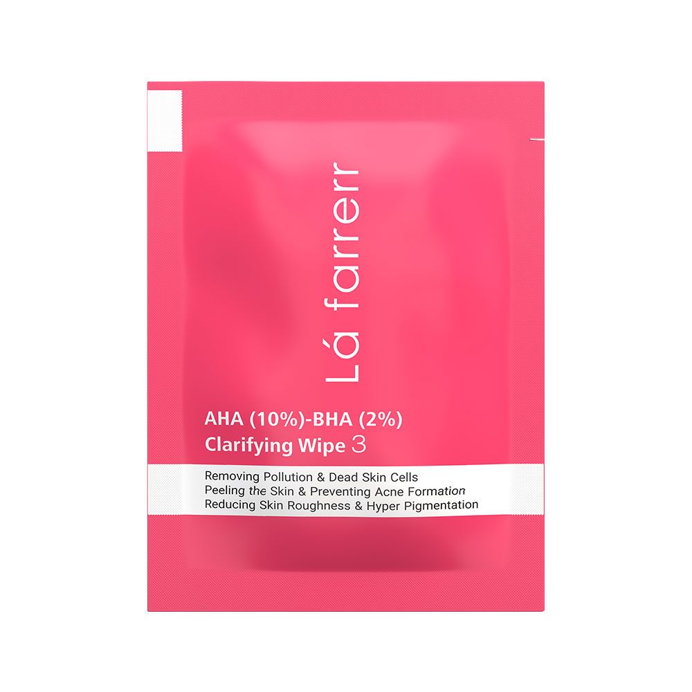پد لایه بردار و پاکسازی کننده پوست 3 AHA(10%)-BHA(2%) لافارر CLARIFYING WIPE 3 LAFARRERR