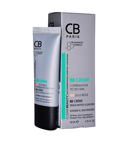 بی بی کرم بژ طلایی سی بی CB PARIS BB CREAM