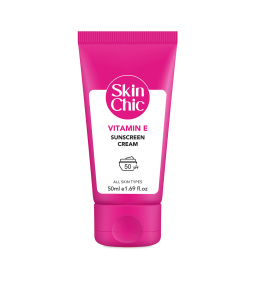 کرم ضد آفتاب حاوی ویتامین E  اسکین شیک SKIN CHIC VITAMIN E SUNSCREEN CREAM