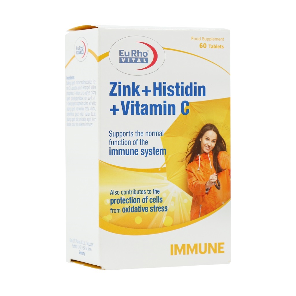 قرص زینک هیستیدین و ویتامین C یوروویتال